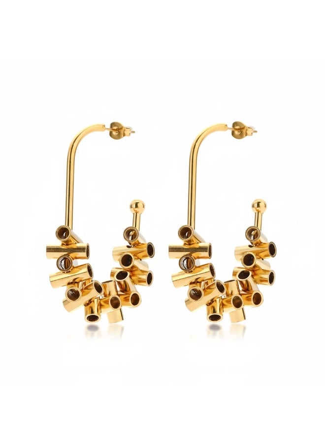 Bariq The Pipeline Hoops - Tarnish Free - Image 1