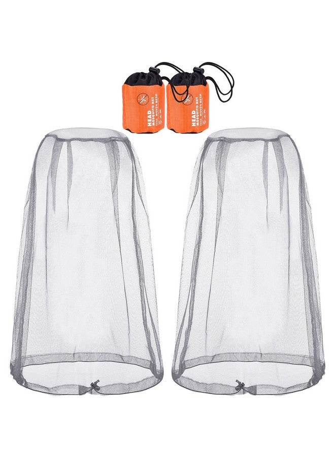 إي بوت غطاء رأس شبكي للوجه مكون من قطعتين لمحبي الأماكن الخارجية يحمي من شبكة الذباب والبعوض والذباب الأخرى (الحجم العادي، رمادي) - Image 1