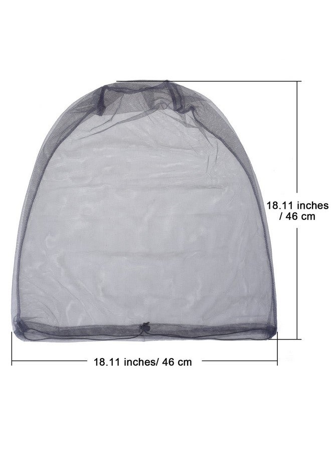 إي بوت غطاء رأس شبكي للوجه مكون من قطعتين لمحبي الأماكن الخارجية يحمي من شبكة الذباب والبعوض والذباب الأخرى (الحجم العادي، رمادي) - Image 4