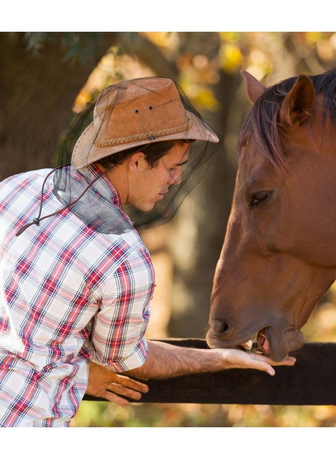 إي بوت غطاء رأس شبكي للوجه مكون من قطعتين لمحبي الأماكن الخارجية يحمي من شبكة الذباب والبعوض والذباب الأخرى (الحجم العادي، رمادي) - Image 2
