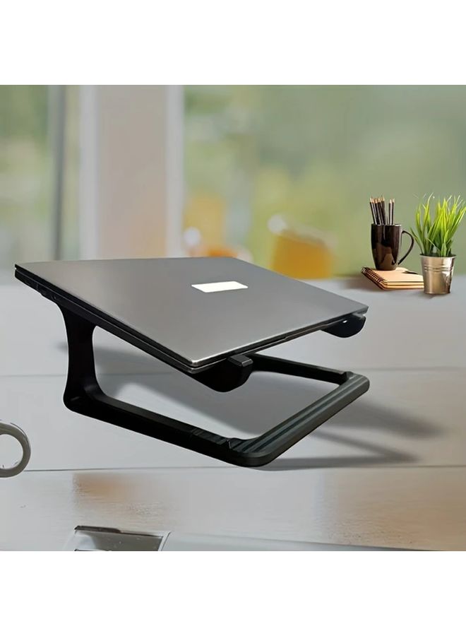 Ergonomic Laptop Stand Black Height Adjustable A Frame Portable Home Office - Image 3