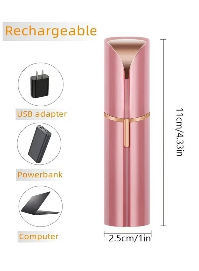 Flawlbss Painless Facial Hair Remover for Women，Painless Hair Removal Device，Rechargeable Facial Hair Removal, for Upper Lip, Chin, Eyebrow, Neck, Leg - Image 4