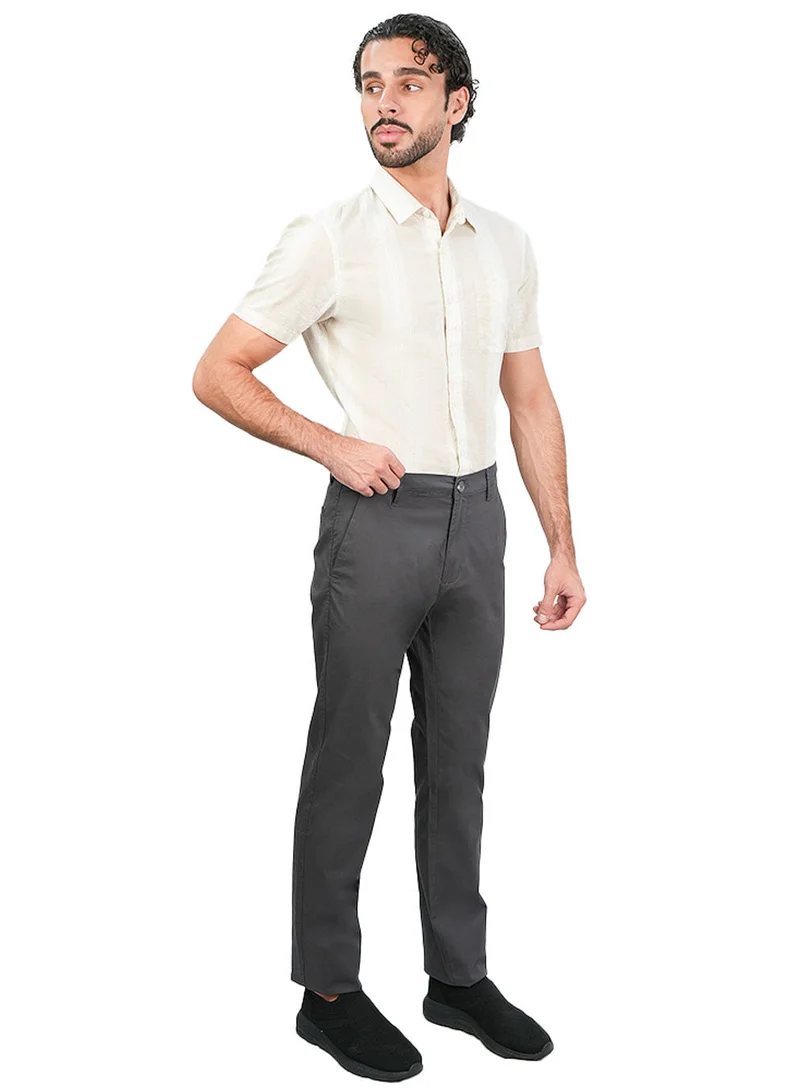 GIORDANO  Men’s Slim Tapered Stretch Twill Khakis with Elastic Waist for Men | Best Price UAE