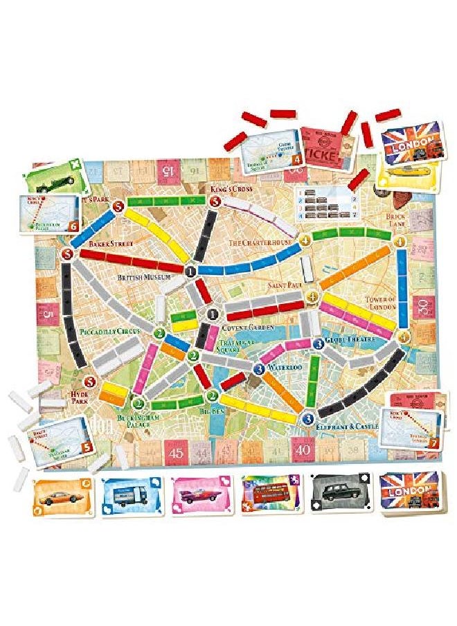 Days of Wonder - London Board Game Family Board Game Board Game For Adults And Family Bus Game Ages 8+ For 2 To 4 Players Average Playtime 1015 Minutes Made By Days Of Wonder - Image 1