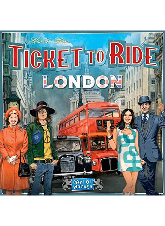 Days of Wonder - London Board Game Family Board Game Board Game For Adults And Family Bus Game Ages 8+ For 2 To 4 Players Average Playtime 1015 Minutes Made By Days Of Wonder - Image 1
