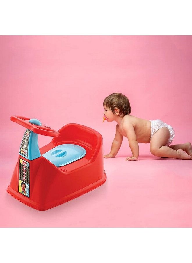 Liza Rocket Style Baby Potty Training Seatfor Kidsinfant Potty Toilet Seat With Removable Tray & Closing Lid (6 36 Month) (Red)  - Image 5