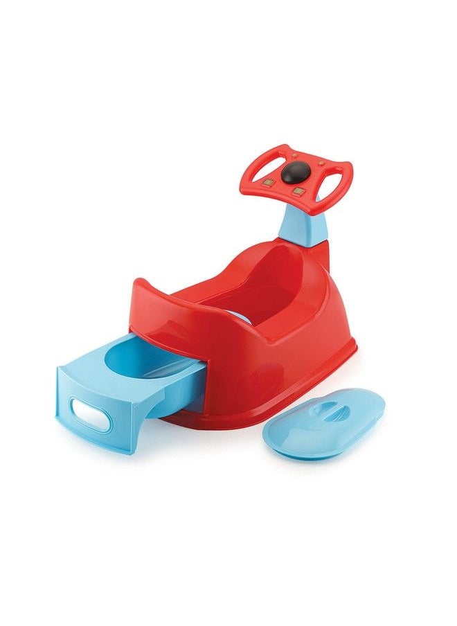 Liza Rocket Style Baby Potty Training Seatfor Kidsinfant Potty Toilet Seat With Removable Tray & Closing Lid (6 36 Month) (Red)  - Image 4