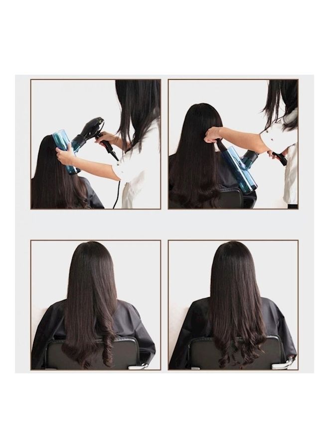 NIBEMINENT Wind Spin Curl Hair Dryer Blue - Image 3