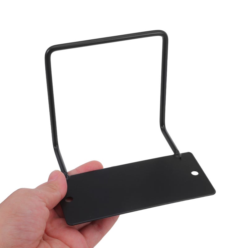 2pcs Mattress Slide : 10cm Height Iron Anti Bed Sliding Holder - Bed Frame Retainer - No Drilling Required Black - Image 2