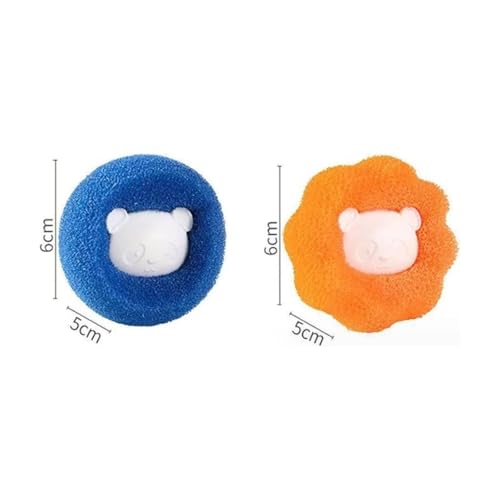WDCFXY 10 Pcs Pet Hair Remover for Laundry, Washing Machine Hair Catcher, Dryer Balls for Clothing Dog Cat Pet Fur Remover (Orange+Blue) - Image 2
