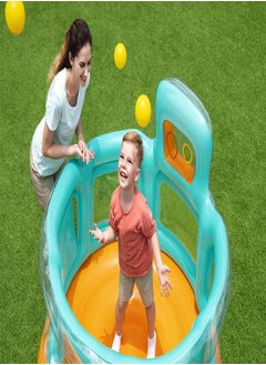 Bestway Bestway Up In & Over Hops 'N Hoops Bouncer 152 X 152M X 117Cm 26-52344  - Image 2
