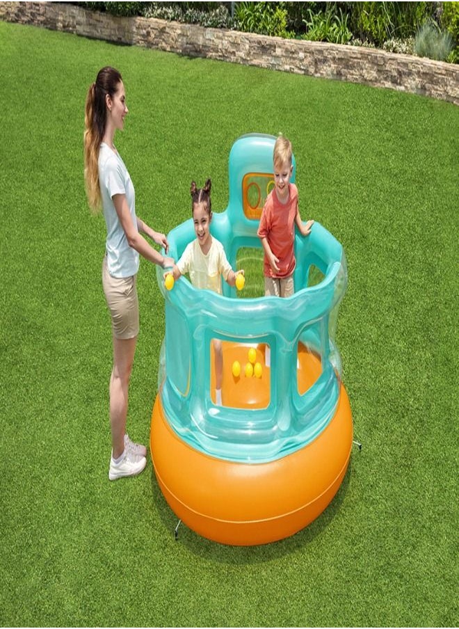 Bestway Bestway Up In & Over Hops 'N Hoops Bouncer 152 X 152M X 117Cm 26-52344  - Image 3