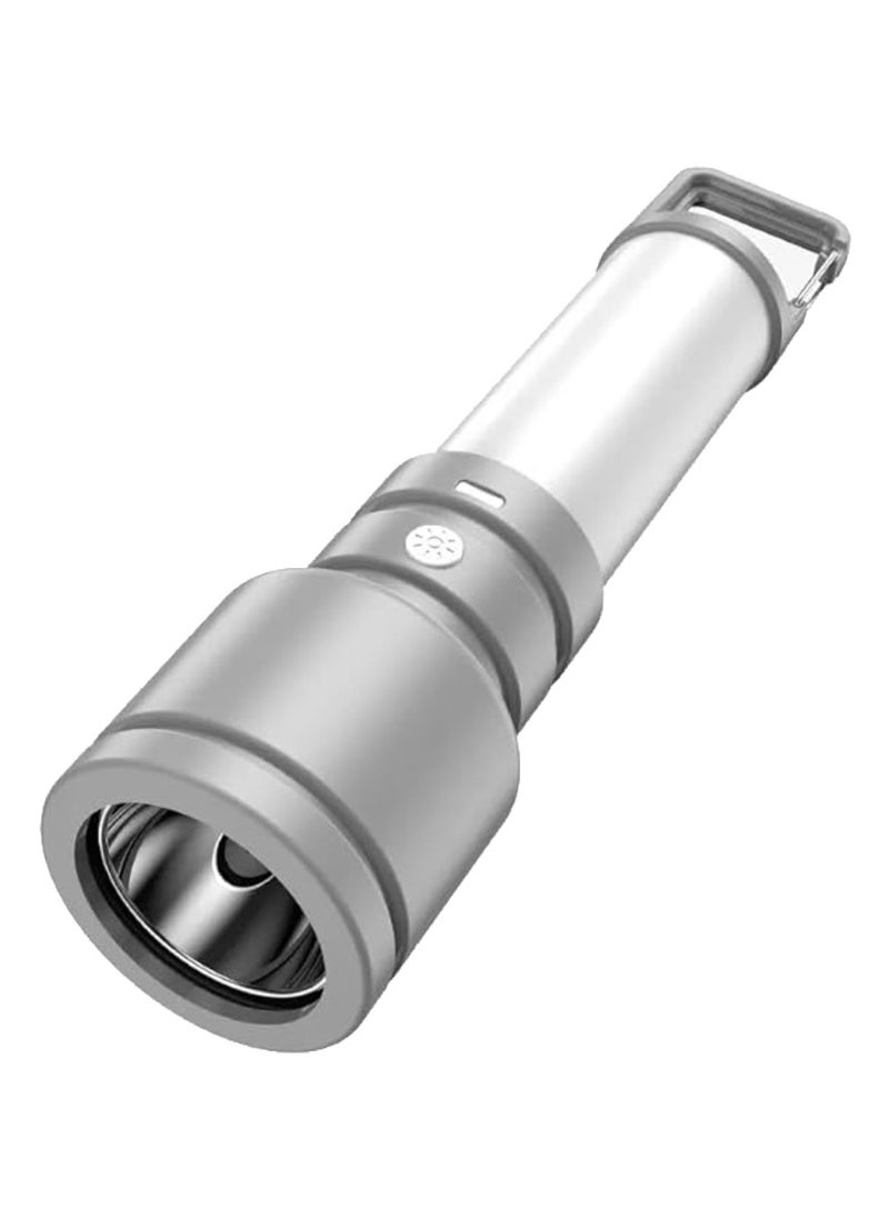 Yuwell Led Flashlight USB Rechargeable Torch Light Hanging Camping Lantern With Side Lamp Waterproof Outdoor Portable Light Flash Light Ideal for Camping Trekking And Outdoor Activities 4 Lighting Modes  - Image 1