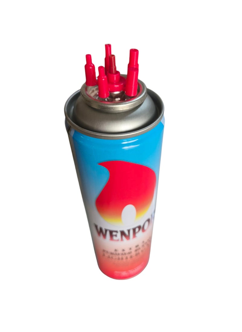 Wenpor - 4 Pieces of Purified Butane Lighter Gas for Any Type of Lighter Reflling with Multiple Nozle Heads Kuwaiti - Image 1