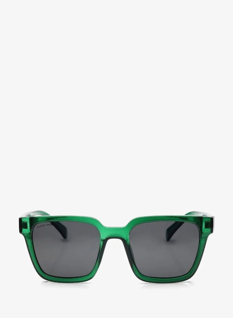 فاستراك Polarized Sunglasses Green Frame Smoke Mirror Lens 51.4mm  - P494GY10PV