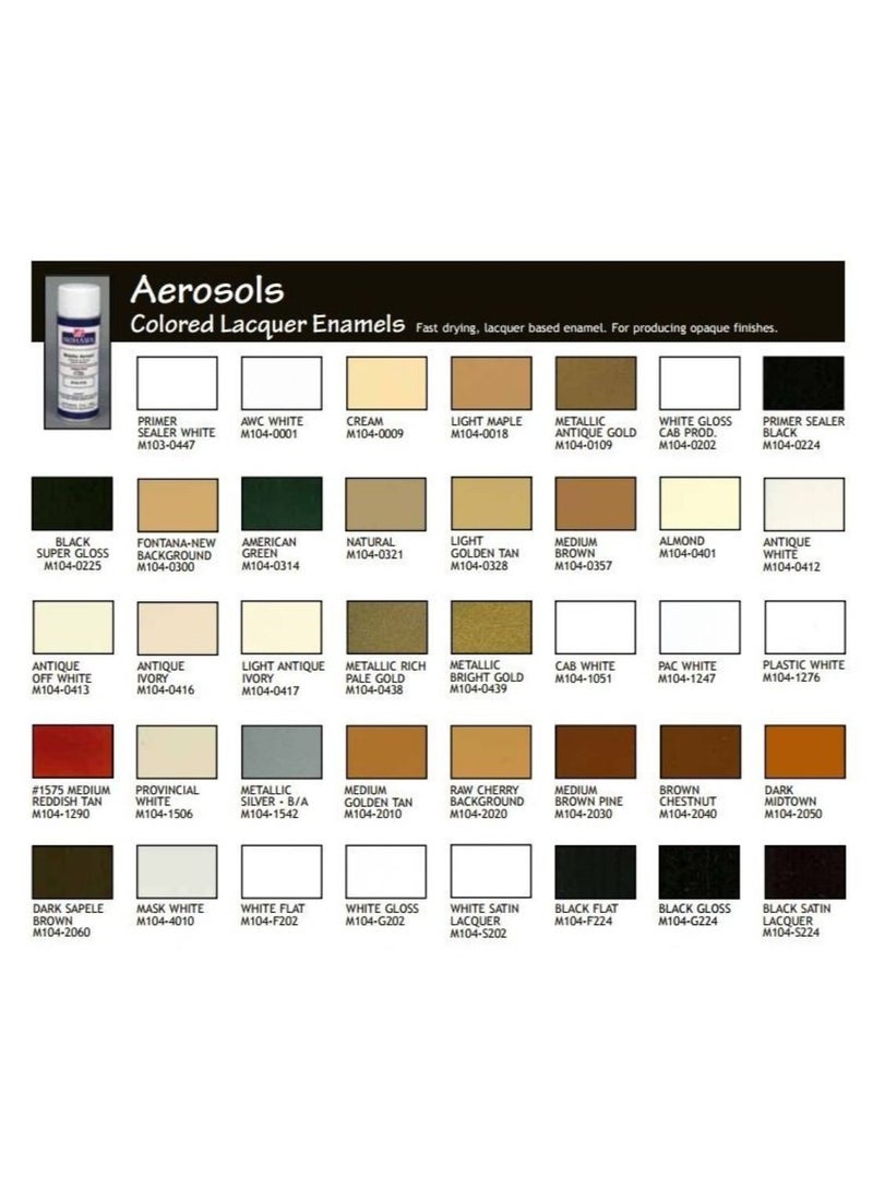 Mohawk Finishing Products Mohawk Colored Lacquer Enamel Distressed Taupe M104 3922 Premium Lacquer Spray for Wood Fast Drying - Image 3