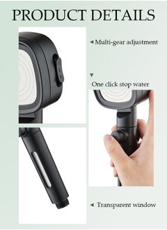DUNISO Filtered Shower Head with Handheld, High Pressure Water Flow and Multiple Spray Modes Shower Head with Filter, Power Wash for Hard Water, Showerhead with ON/OFF Switch for Pets Bath  - Image 4