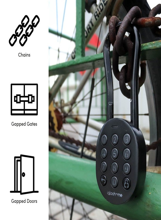igloohome Interchangeable 5.75inches Long Shackle for The Igloohome Secure Smart Padlock - Replacement Shackle for The IGP1 Padlock, for Large Gap Latches - Image 3