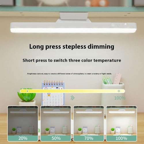 One94Store USB Rechargeable Magnetic Cabinet Light | Straight Edge LED Under Cabinet Lamp with 3-Color Dimmable & 1200mAh Battery | Kitchen, Closet & Bedroom with Remote - Image 2