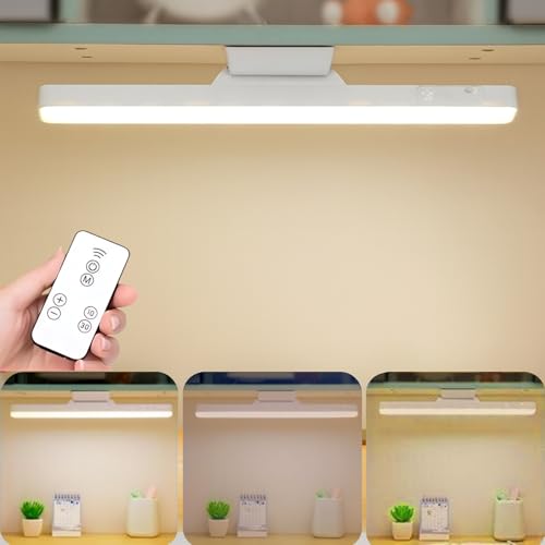 One94Store USB Rechargeable Magnetic Cabinet Light | Straight Edge LED Under Cabinet Lamp with 3-Color Dimmable & 1200mAh Battery | Kitchen, Closet & Bedroom with Remote - Image 1