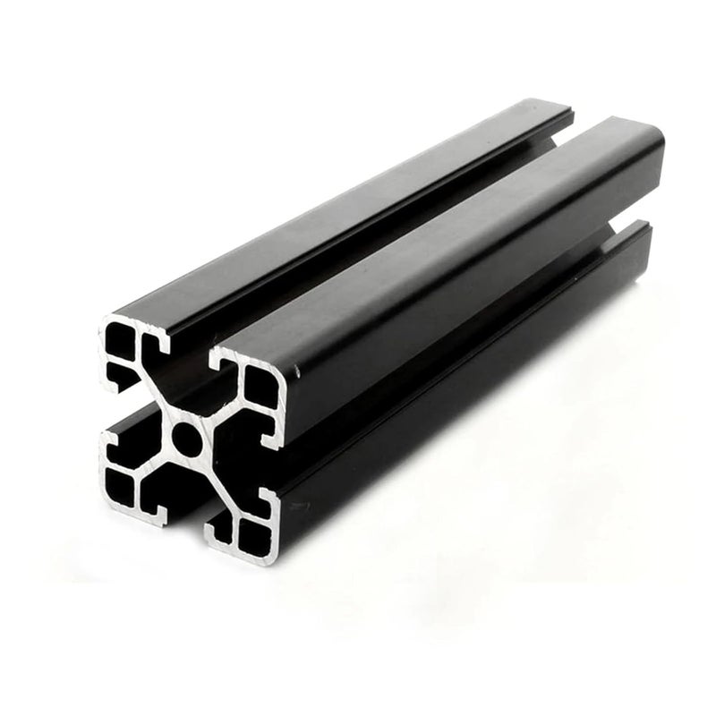 RAHBI 1PC Black 4040 European Standard Anodized Aluminum Profile Extrusion 100-800mm Length Linear Rail for CNC 3D Printer CNC Leisurely(Size:500mm) - Image 1