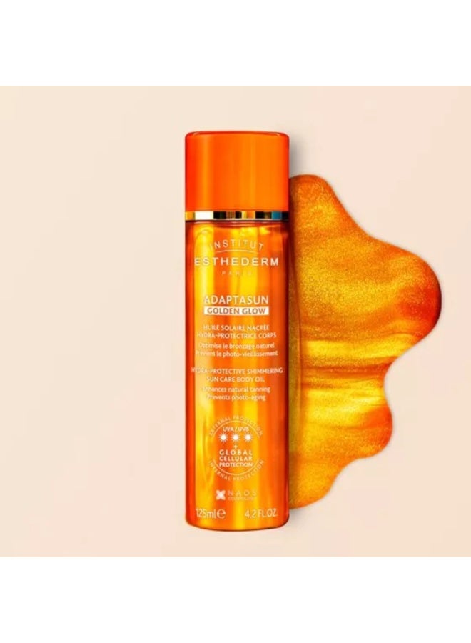 Institut Esthederm Solaire Adaptasun Golden Glow Body Oil for Body 125ml - Image 3