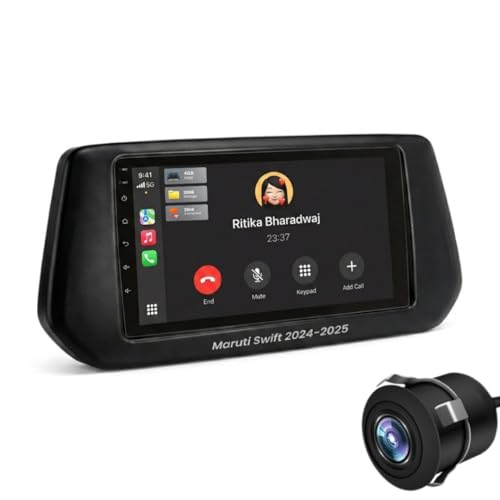 Modorwy Maruti Swift 2024 Original QLED 9” Zlink Car Android Stereo | OS 13 | 4GB+32GB | Display Support Car Play & Android Auto | incl. AHD Rear Camera & Frame with - 1 Year Warranty - Image 1