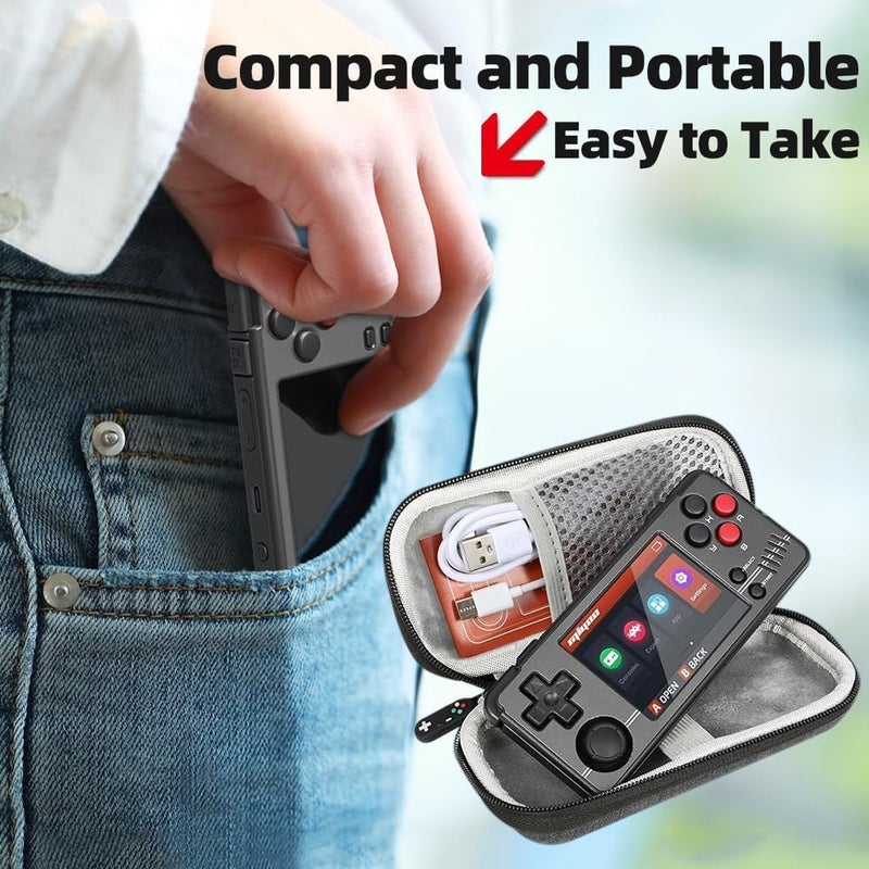 Handheld Game Console, 2.8-Inch IPS Screen WiFi Multiplayer Support Portable Case, Black - Image 2