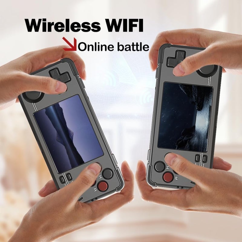 Handheld Game Console, 2.8-Inch IPS Screen WiFi Multiplayer Support Portable Case, Black - Image 4