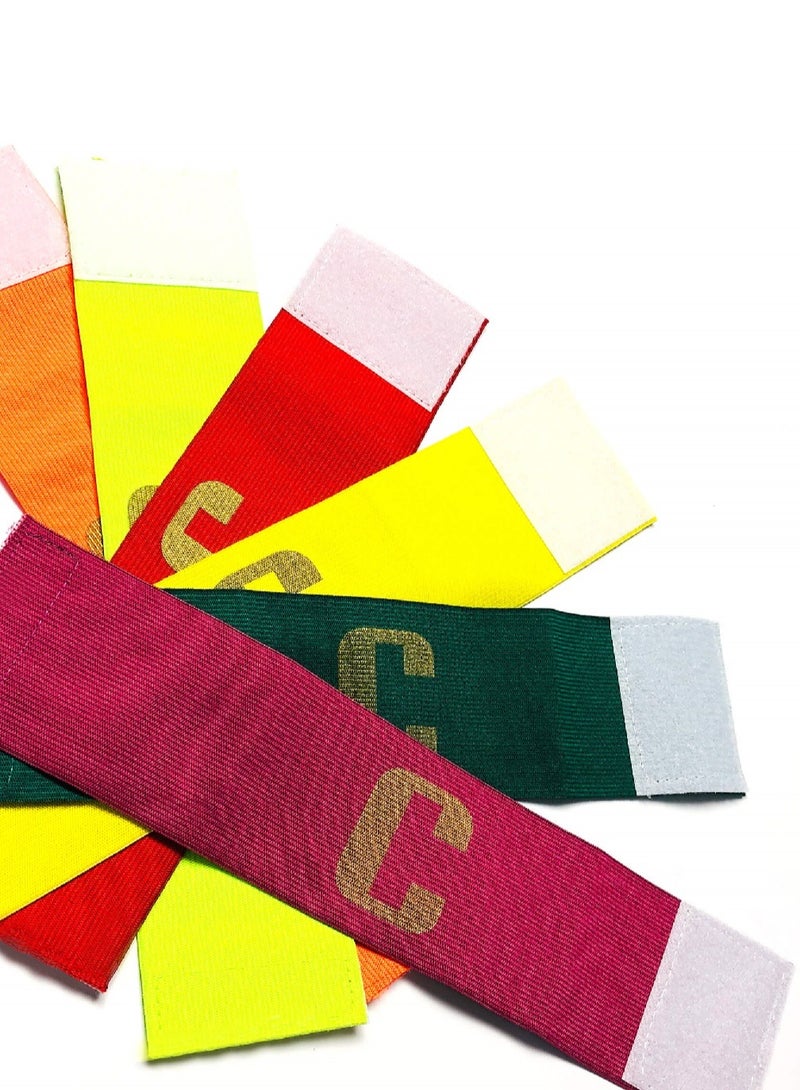 Generic 3 Pcs Adjustable Soccer Basketball Player Captain C Mark Armbands Elastic Sticker - Image 3