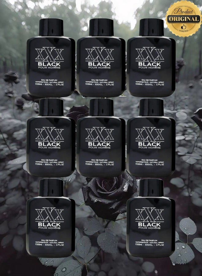 xxx 8 Pieces XXX Black Pour Homme Perfume 110ML - Image 1
