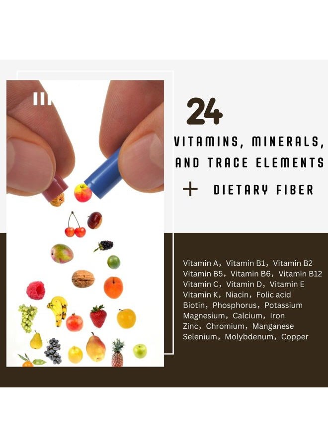 Aegabe Super Fruits and Veggies Supplement,36 Fresh Veggies & Fruits,Balance of Nature Daily Nutritional Supplement for Digestive Health & Constipation Relief,60-Day Supply,Made in USA - Image 2