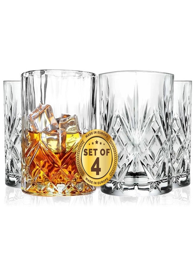 بارسكي أكواب ويسكي بارسكي - كوب مزدوج من الطراز القديم - مجموعة من 4 أكواب منخفضة - أكواب زجاجية كريستالية DOF - للويسكي الاسكتلندي - البوربون - الماء - المشروبات - أكواب الشرب - 10.5 أونصة، صنع في أوروبا - Image 2