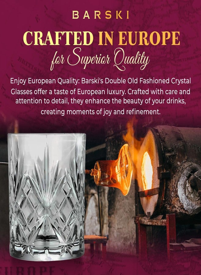 بارسكي أكواب ويسكي بارسكي - كوب مزدوج من الطراز القديم - مجموعة من 4 أكواب منخفضة - أكواب زجاجية كريستالية DOF - للويسكي الاسكتلندي - البوربون - الماء - المشروبات - أكواب الشرب - 10.5 أونصة، صنع في أوروبا - Image 3