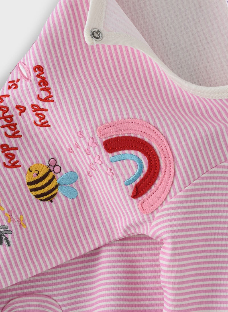 Boo Boo BooBoo Kids Garden Range 2 Pc Sleepsuit + Hat Set - Image 4