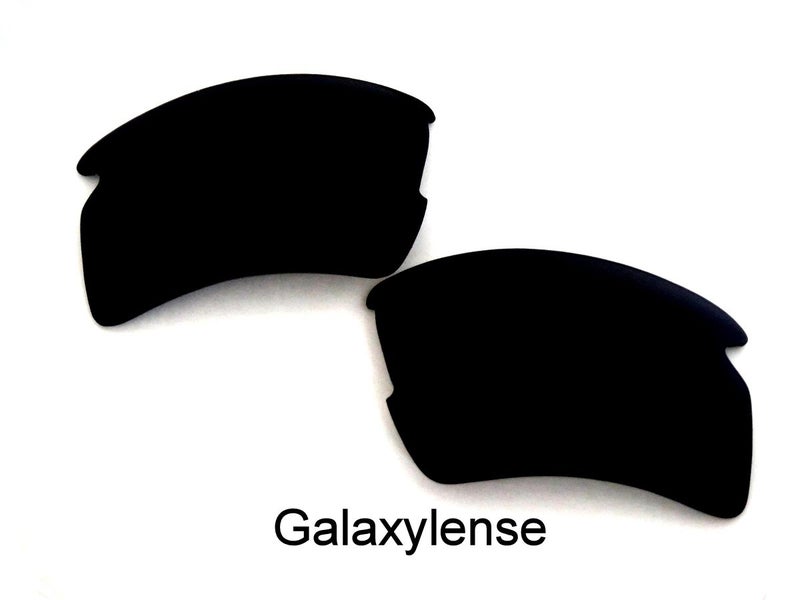GALAXYLENSE عدسات استبدال جالاكسي لنظارات أوكلي فلاك 2.0 XL الشمسية المتعددة الاختيارات - بولاريد سوداء - Image 4