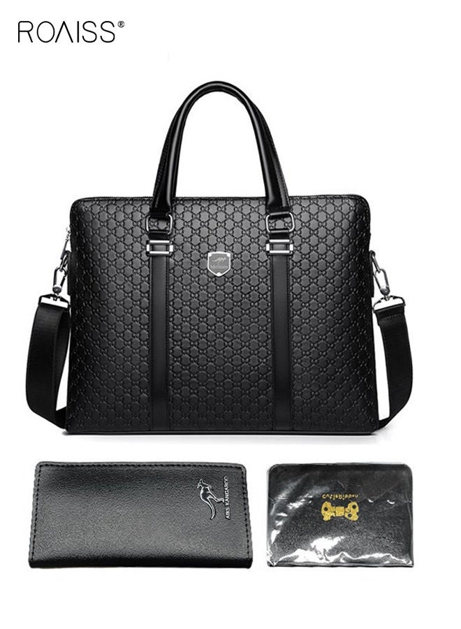 رويس حقيبة الرجال ذات سعة كبيرة ويمكن حملها باليد أو على كتف واحد ، مقاومة للماء ومتينة - Image 1