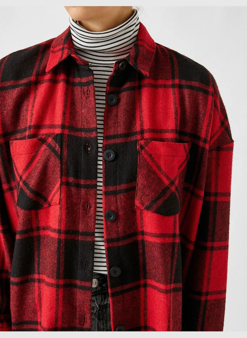 KOTON  Plaid Oversize Shirt for Women | Best Price UAE
