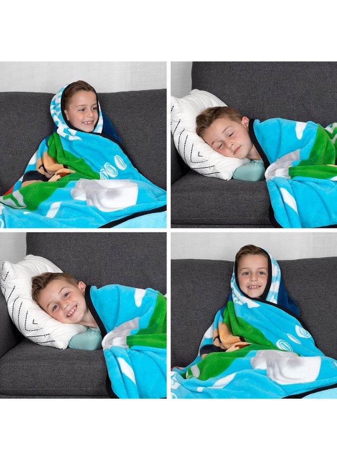 Franco Franco Kids Bedding Super Soft Plush Micro Raschel Blanket, 62 in x 90 in, Mario  - Image 5