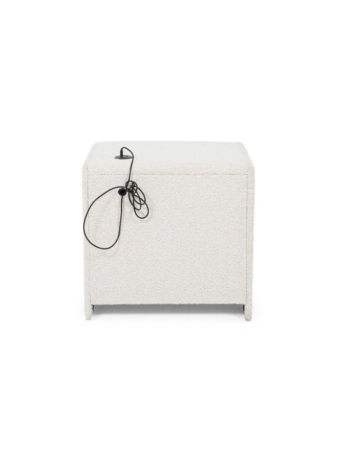 Pan Home Bornite Nightstand With 2 Drawers/+5V2A Usb Charger-Beige  - Image 5