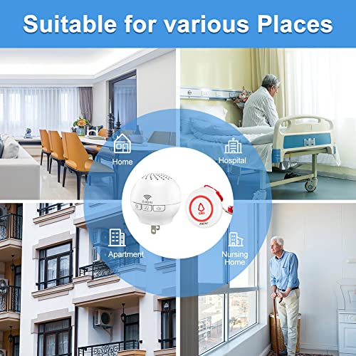 SINGCALL Tuya Caregiver Pager Smart Wireless Calling System WiFi SOS Emergency Home Caring Nurse Buzzer Call Bell System for Old People Patients Children - Image 5