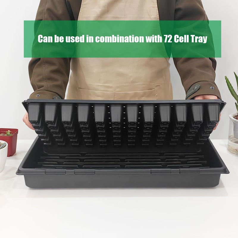 RooTrimmer 18-Pack 1020 Seedling Trays with Holes - Extra Strength Heavy Duty,10" x 20", Reusable 1020 Nursery Trays for Seed Germination, Plant Propagation, Garden Seed Starter and Microgreens - Image 5