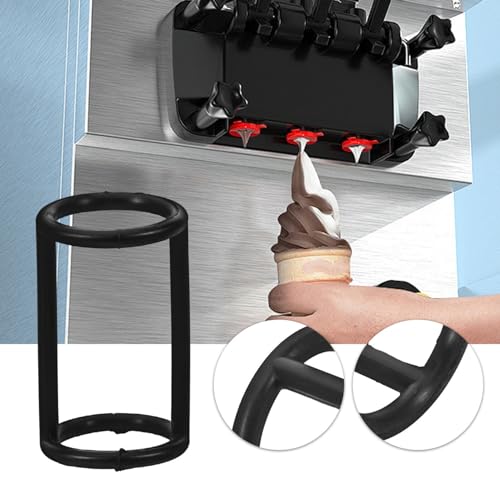 Garneck 2 Pcs Ice Cream Machine Silicone Ring Sealing Ring Tube for Soft Serve Ice Cream Maker Accessories, 4.00X2.30X2.30CM, Black - Image 5