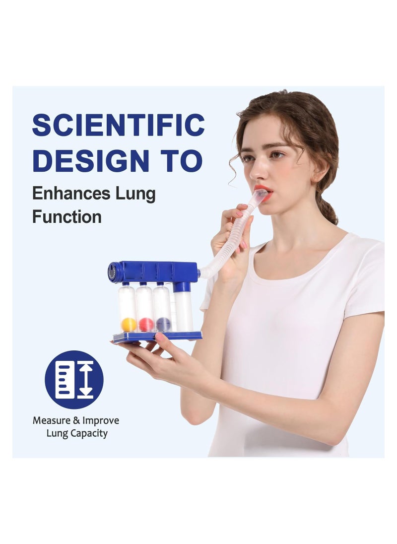 Generic - Home Lung Exerciser Device for Breathing Training, Adjustable Volume (300CC/SEC - 1600CC/SEC), Inhalation & Exhalation Modes for Enhanced Lung Health at Home. - Image 1