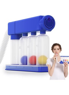 Home Lung Exerciser Device for Breathing Training, Adjustable Volume (300CC/SEC - 1600CC/SEC), Inhalation & Exhalation Modes for Enhanced Lung Health at Home.