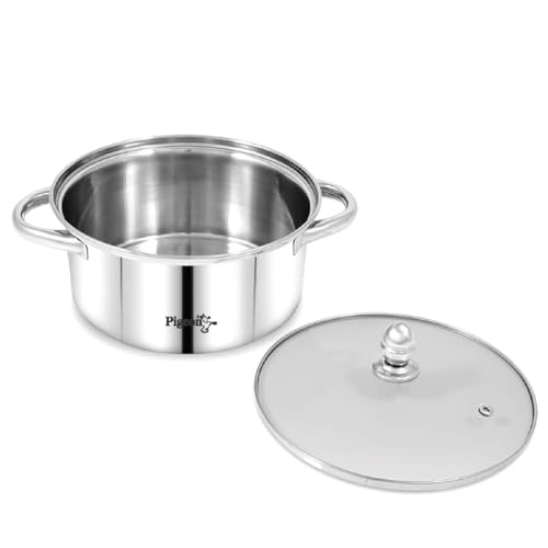 Pigeon Elantra Stainless Steel 3 Tier Steamer Pot Set with Glass Lid | Pasta Steamer Momo/Modak Maker | Vegetable Steamer | Rice Steamer (22cm) | Capsulated Induction Bottom|ISI Certified - Image 4
