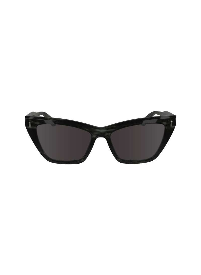 CALVIN KLEIN FULL RIM ACETATE BUTTERFLY CALVIN KLEIN SUN CK24505S  5517 (023) STRIPED GREY  - Image 1