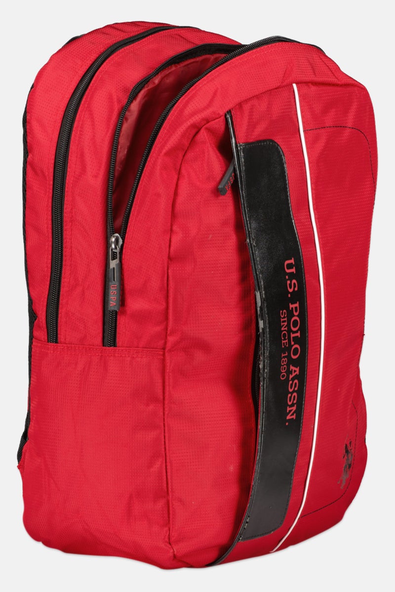 U.S. Polo Assn. Men Brand Logo Backpack, Red  - Image 3