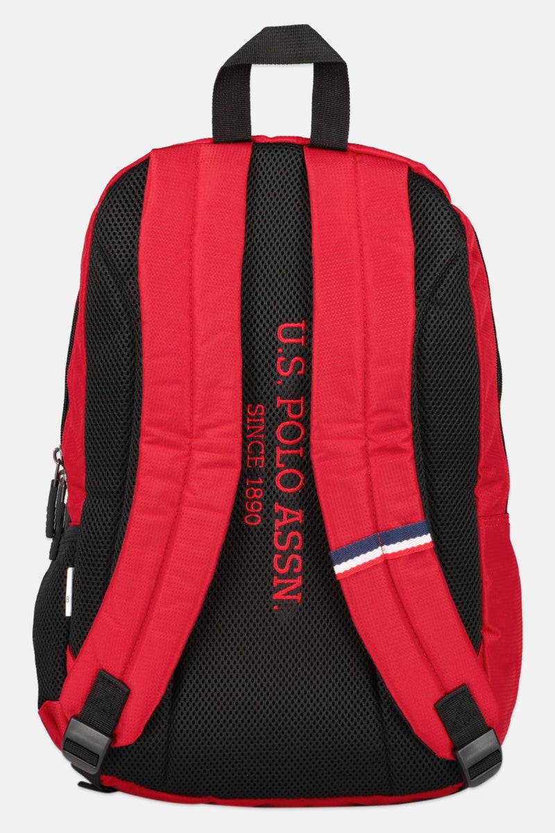 U.S. Polo Assn. Men Brand Logo Backpack, Red  - Image 2