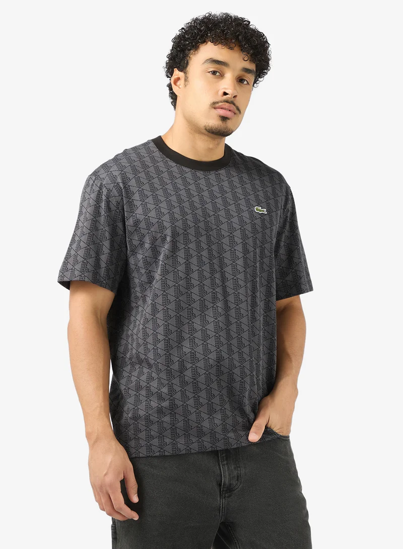 LACOSTE onogram Crew Neck T-Shirt